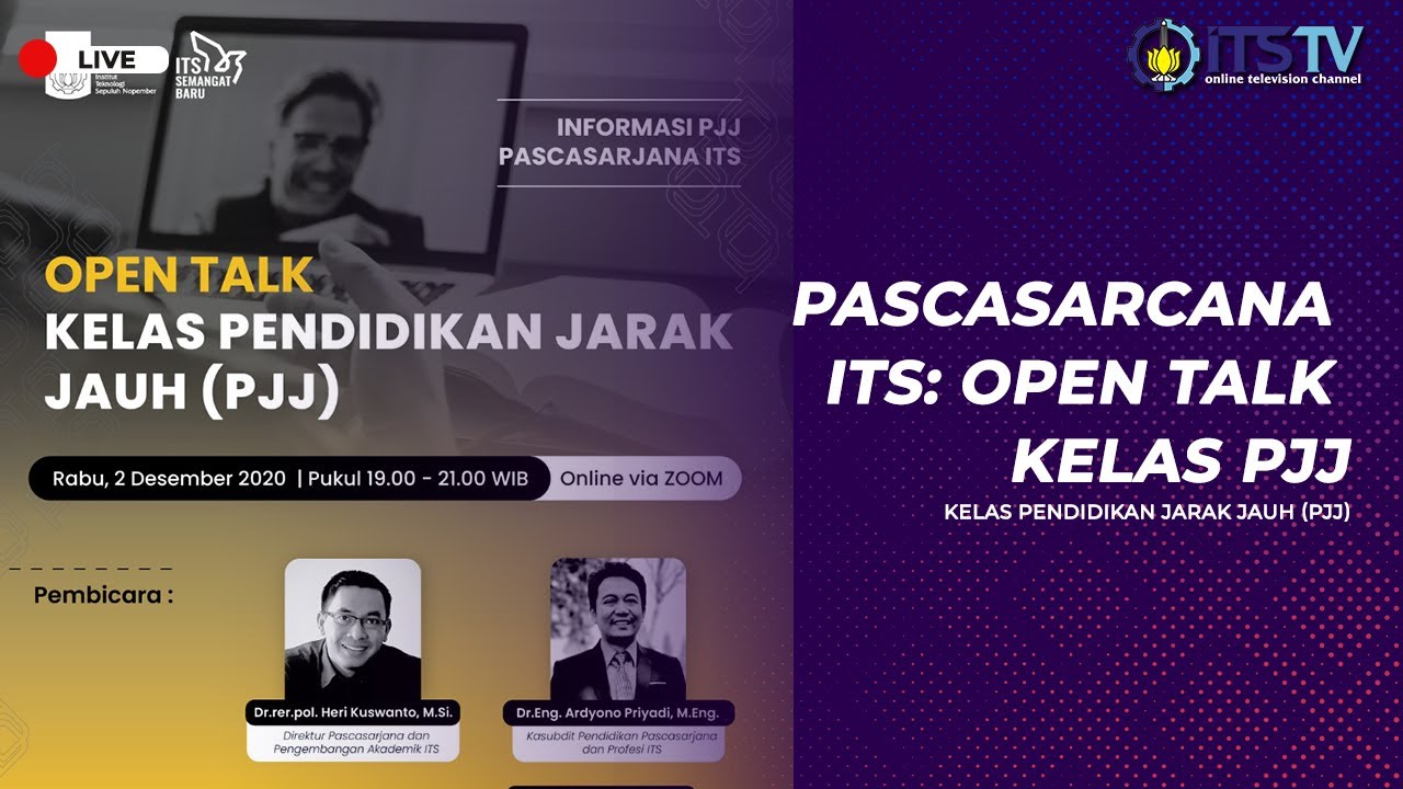 [LIVE] Pascasarcana ITS: Opentalk Kelas PJJ