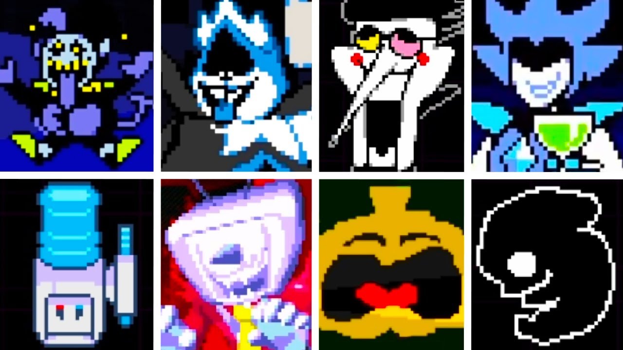 DELTARUNE - All Bosses & Endings (Chapter 3 & 4 Included)