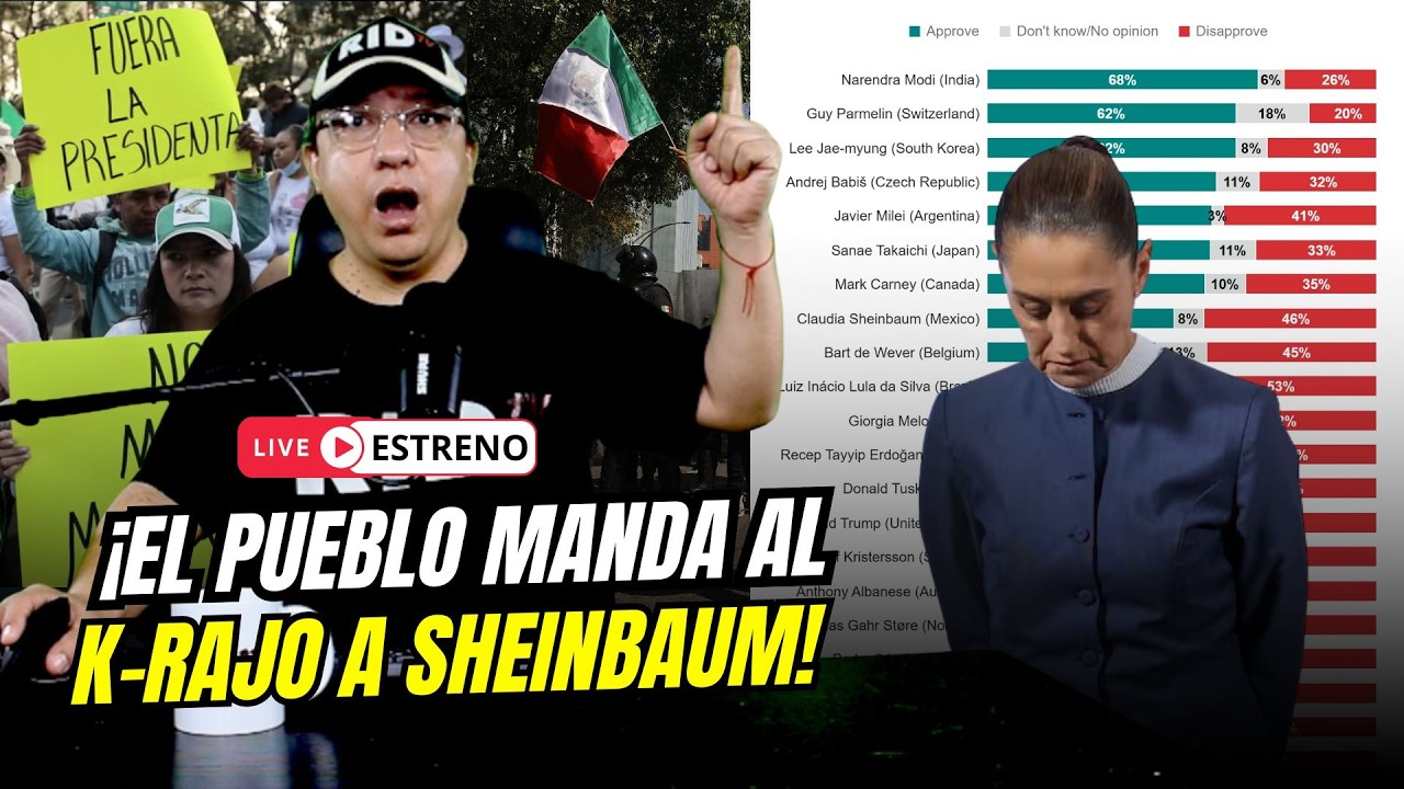 Buenas Noticias: &iexcl;&iexcl;La aprobaci&oacute;n de CLAUDIA cae al 45%, el PEOR nivel desde que asumi&oacute; el poder!!