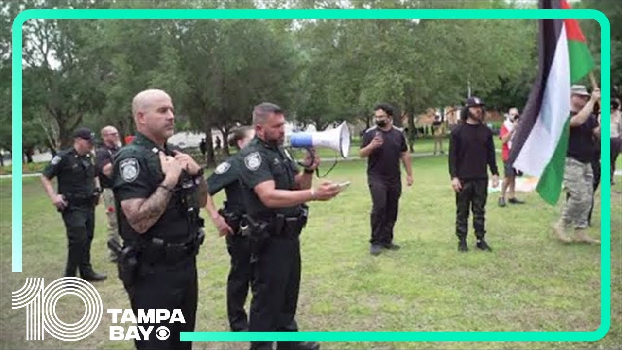 USF pro-Palestinian protest declared an unlawful assemembly