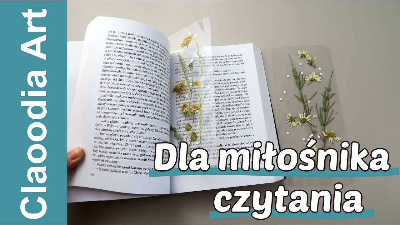 Zakładki do książek z suszonych kwiatów DIY, pomysł na prezent