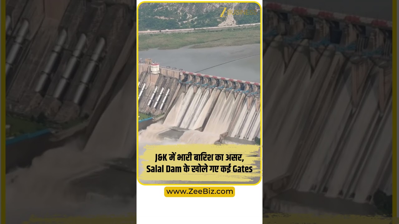 J&K: Multiple Gates of Salal Dam Opened After Heavy Rainfall
