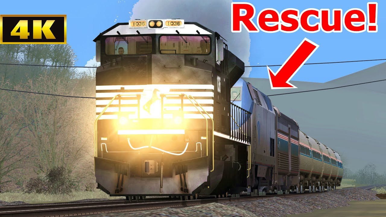 Norfolk Southern RESCUE AMTRAK Train👮🚨