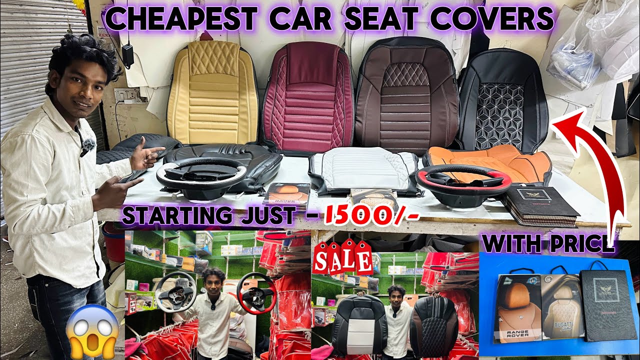 Cheapest Car Seat Covers Under ₹999 😱 Full Set Install factory से single पीस order ✅ 