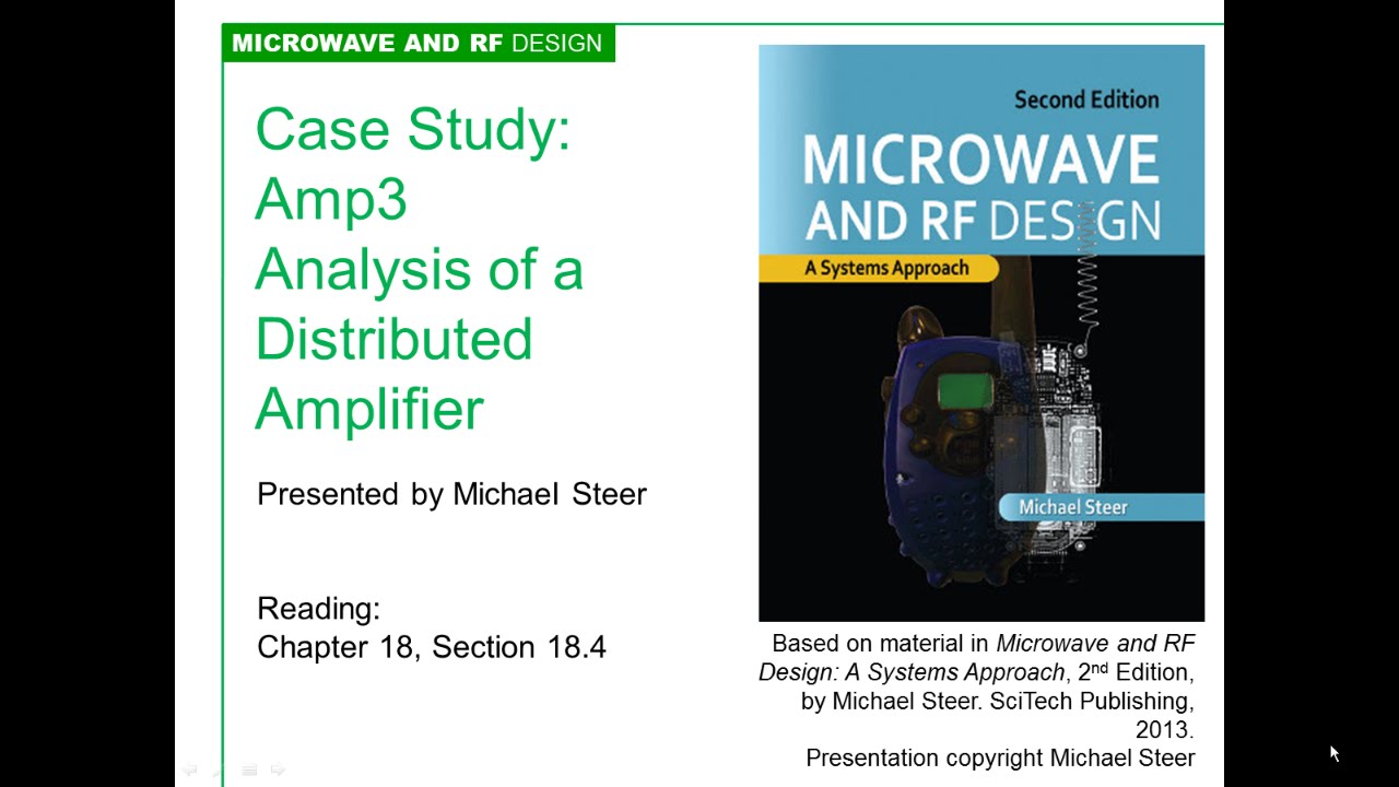 Case Study: Analysis of a Distributed Amplifier, by Michael Steer