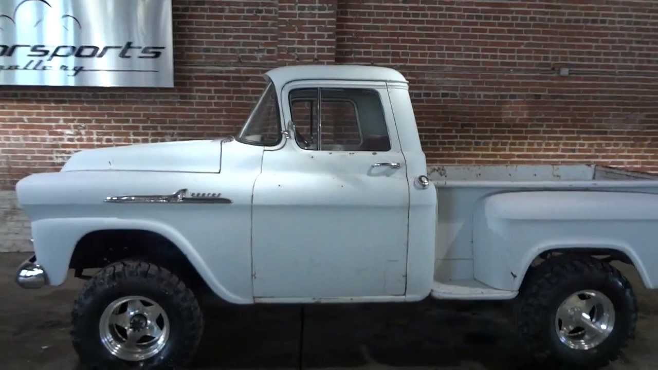 BARN FIND!! RARE 1958 Chevrolet Apache 4x4 NAPCO Pickup Truck