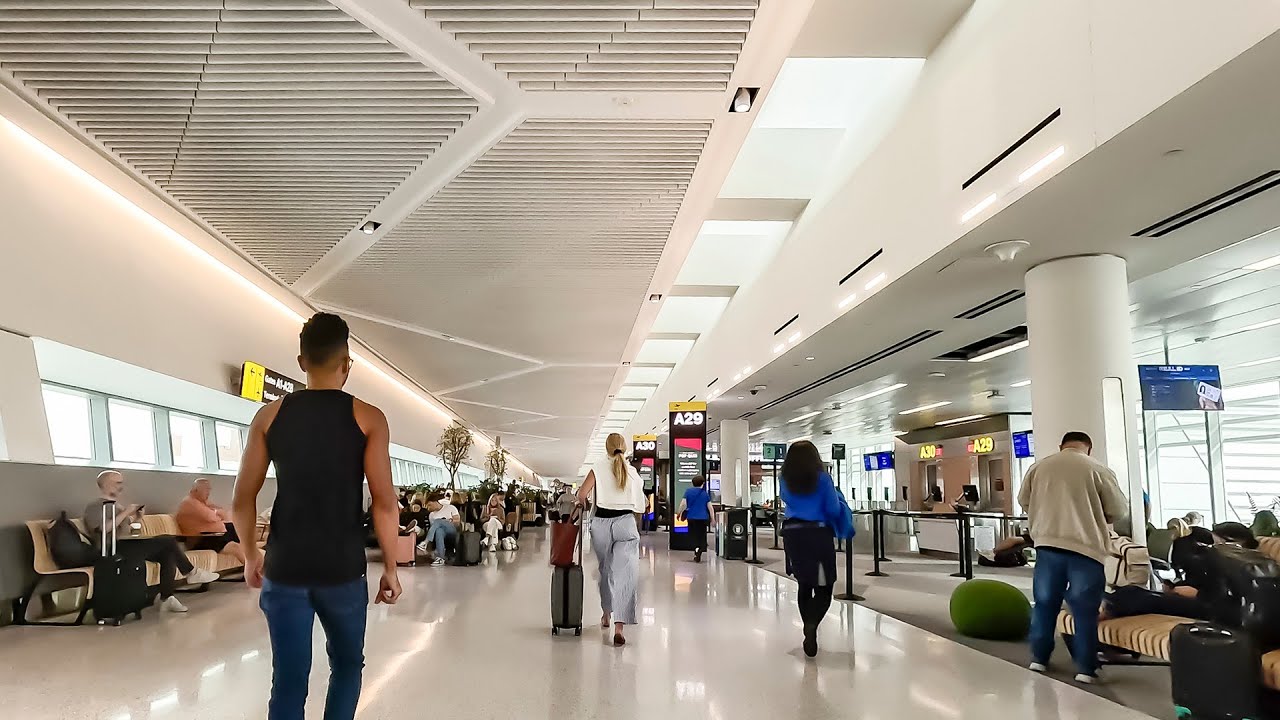 EWR Terminal A (North Concourse) ASMR walk from beginning to end (September 2025)