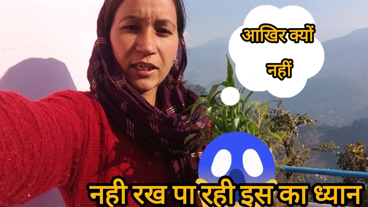 नहीं रख पा री इस का ध्यान।। कितना भी सही करने की कोशिश करो सब खराब हो जाता है।। #pahadilifestylevlog