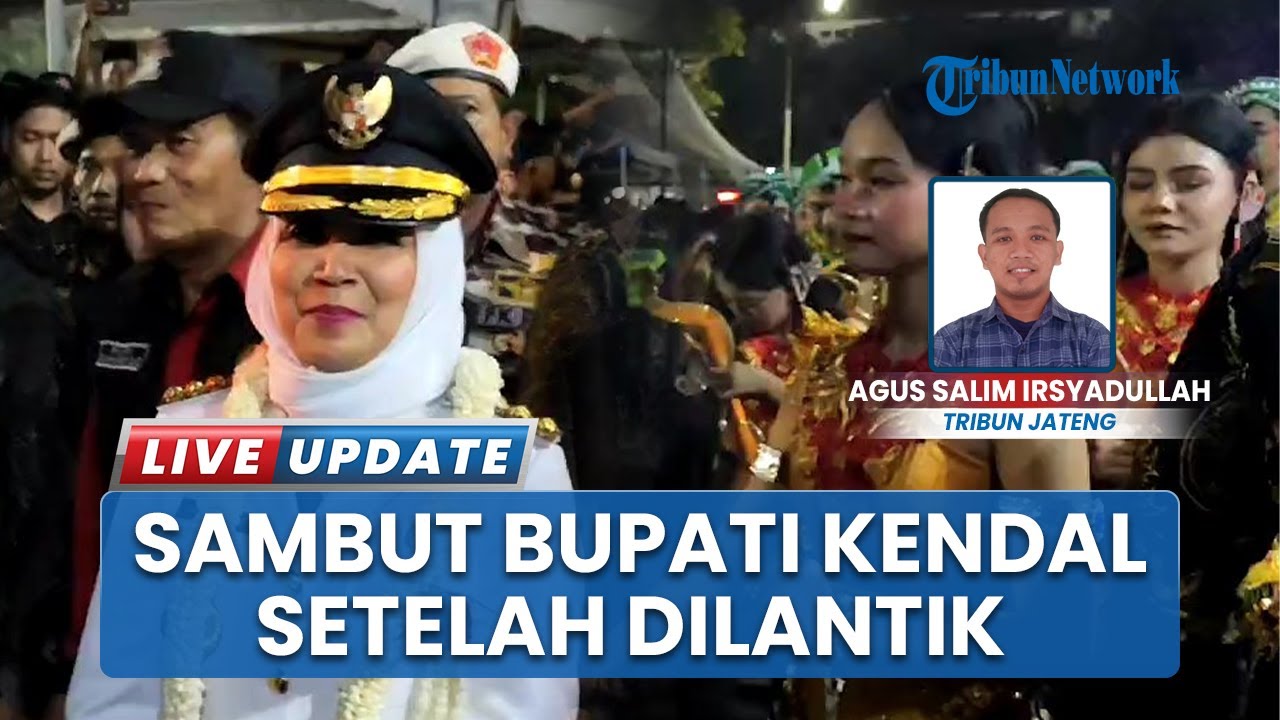 Semarak Pelantikan Kepala Daerah 2025, Bupati dan Wabup Kendal Terpilih Disambut Reog & Macan Putih