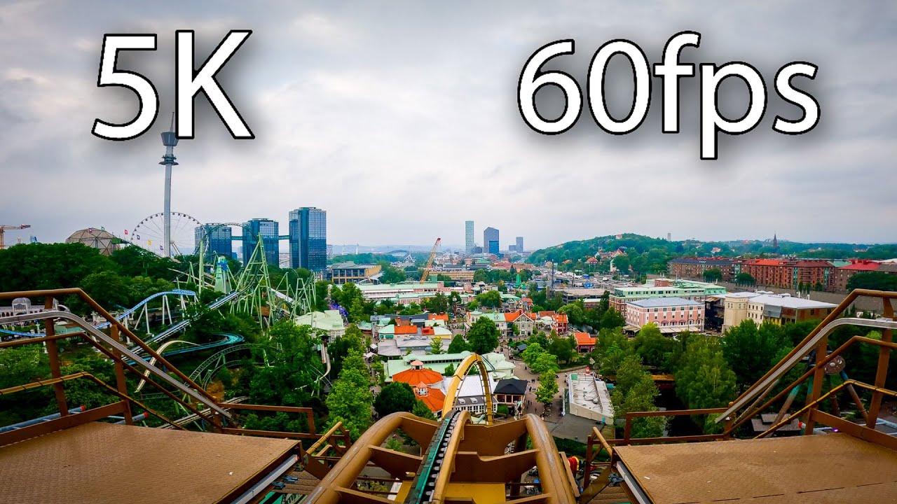Valkyria front seat on-ride 5K POV @60fps Liseberg