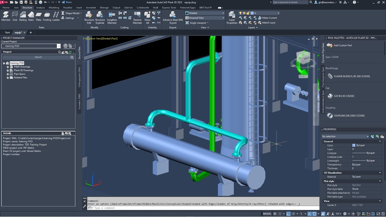 Autocad Plant 3D — Моделирование трубопроводов