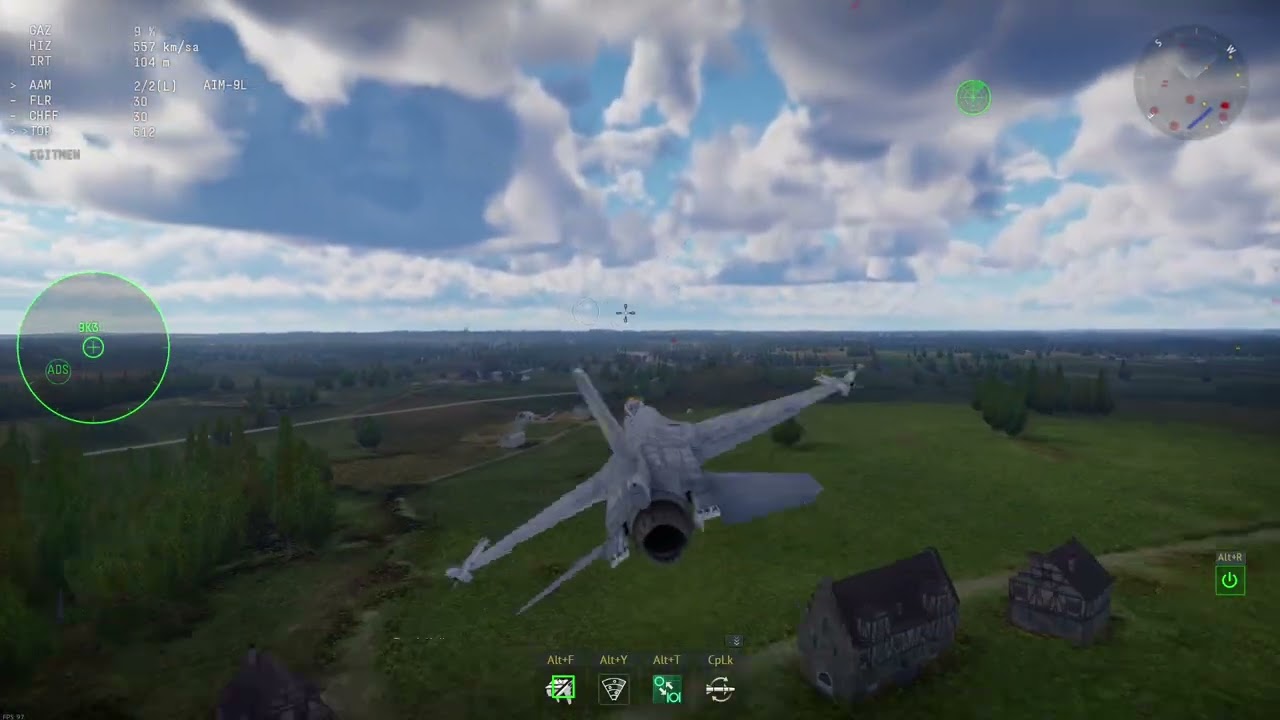 F16 Fighting Falcon | Acrobatic Flight | sam smith - la la la | War Thunder Simulator Mod