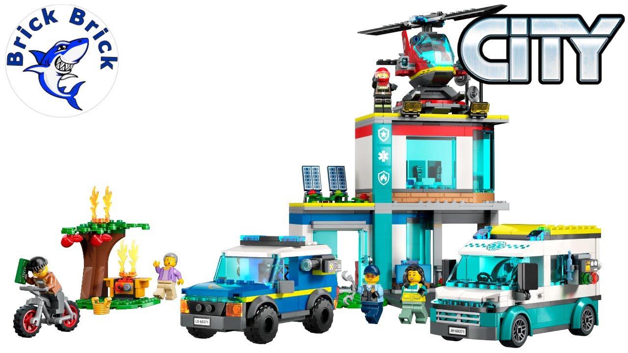 LEGO City 60371 Emergency Vehicles HQ - Speed Build Review