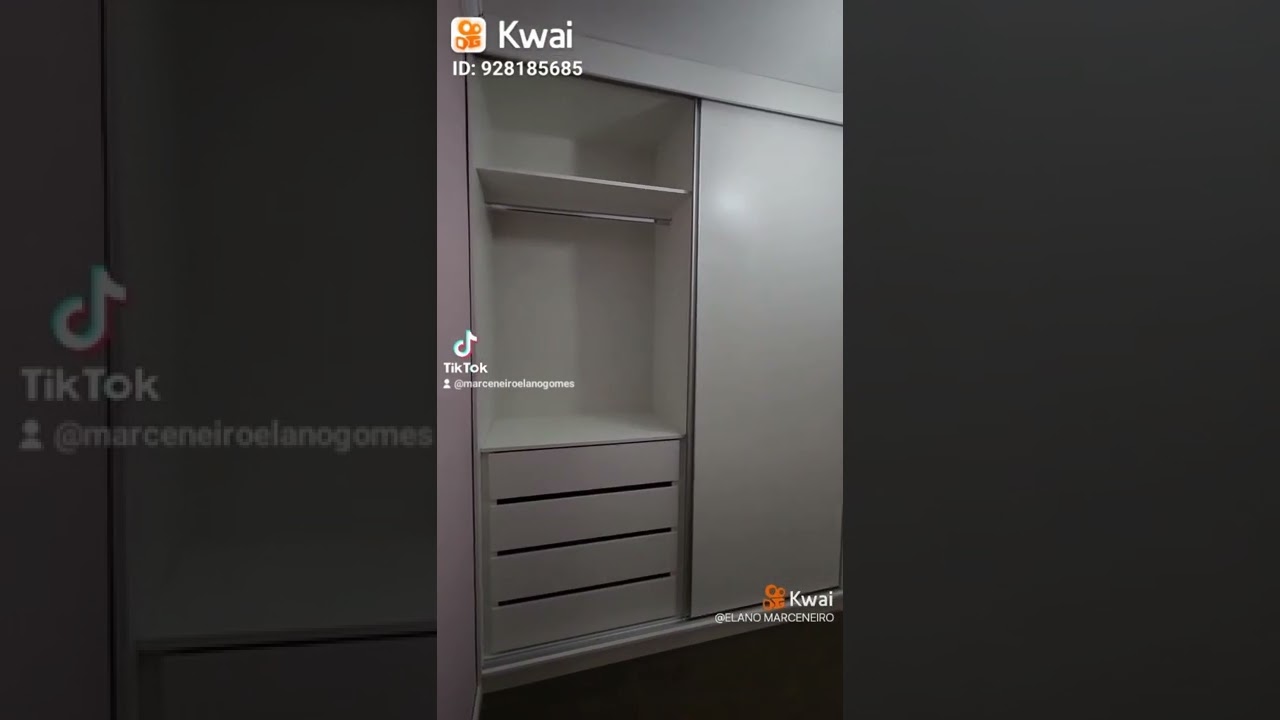 Guarda Roupa 2 Portas e Mesa com Gavetas para Notebook Planejado todo em MDF