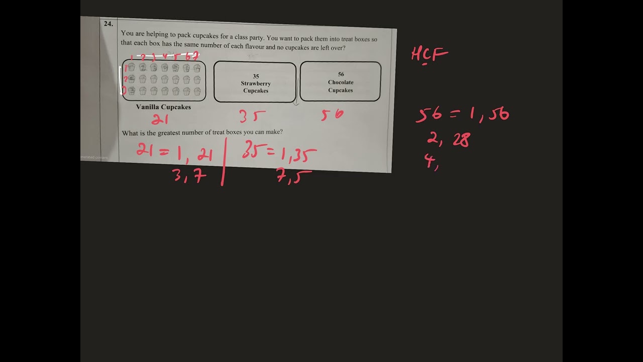Past Paper Bootcamp: HCF Question 