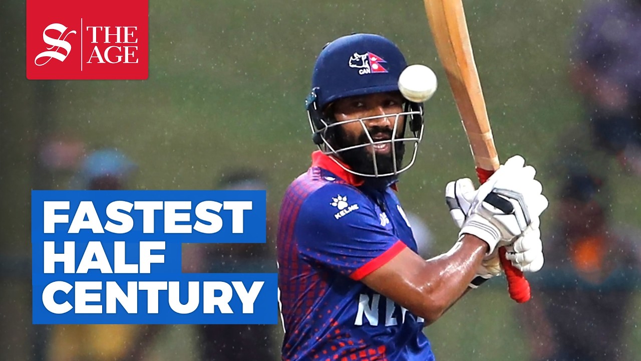50 runs in nine balls: Dipendra Singh Airee's record T20 half century