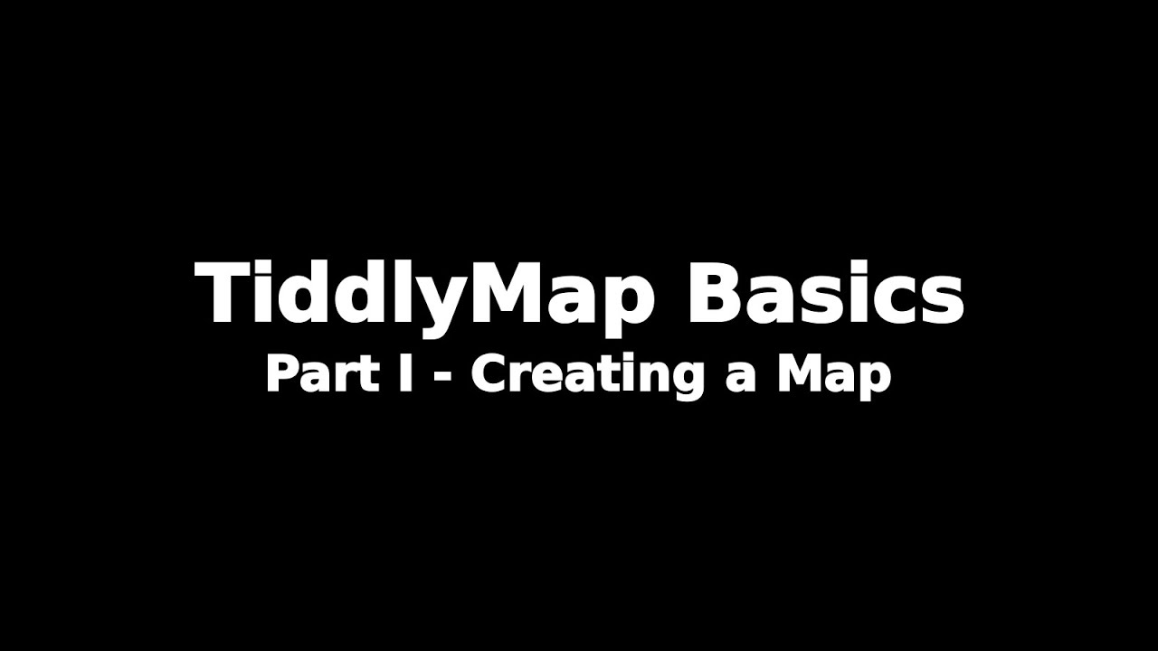 TiddlyMap Basics - Part I - Creating a Simple Concept Map to Link Your Wiki Topics