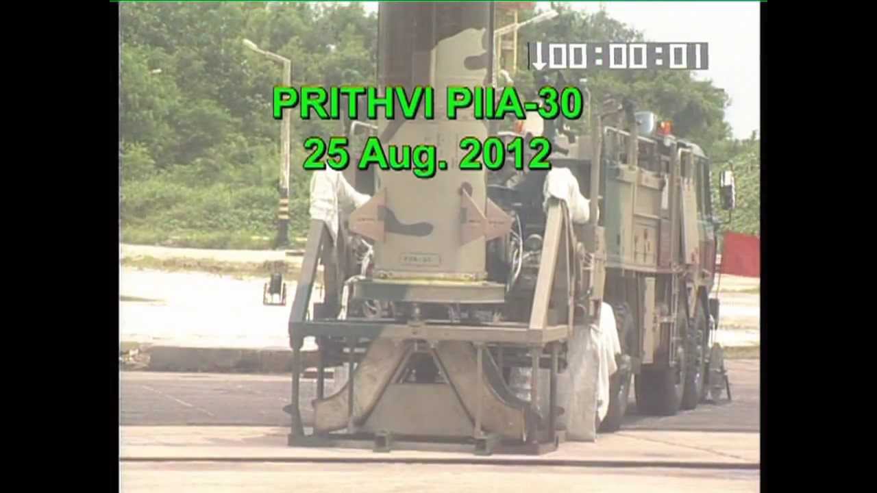 Prithvi   II Ballistic Missile test