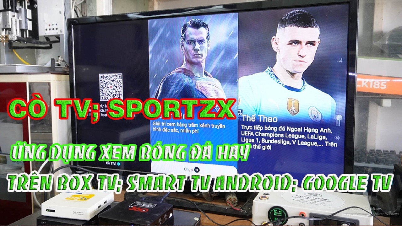 Ứng dụng Cò TV và SportzX xem Bóng đá và thể thao miễn phí cực chất cho TV Android  và Google TV