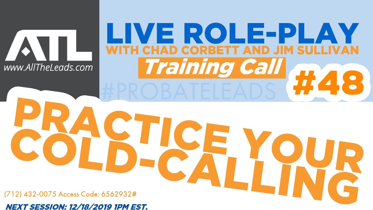 Probate Scripts and Cold Call Training - LIVE Roleplay Call #48