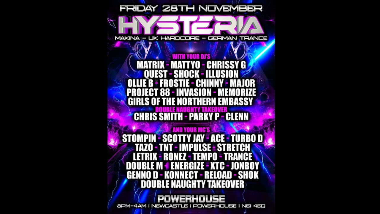 HYSTERIA FRIDAY 28TH NOV 2025