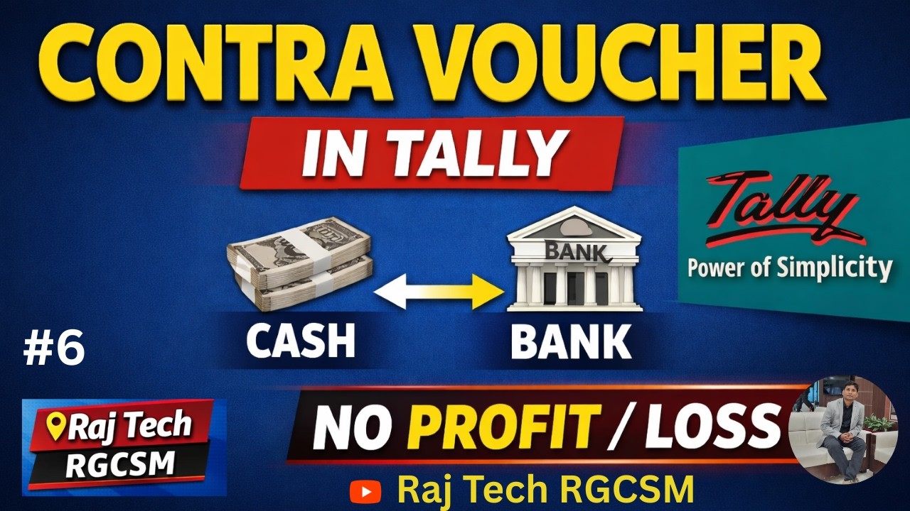 Contra Voucher in Tally Prime – Full Concept with Examples Hindi