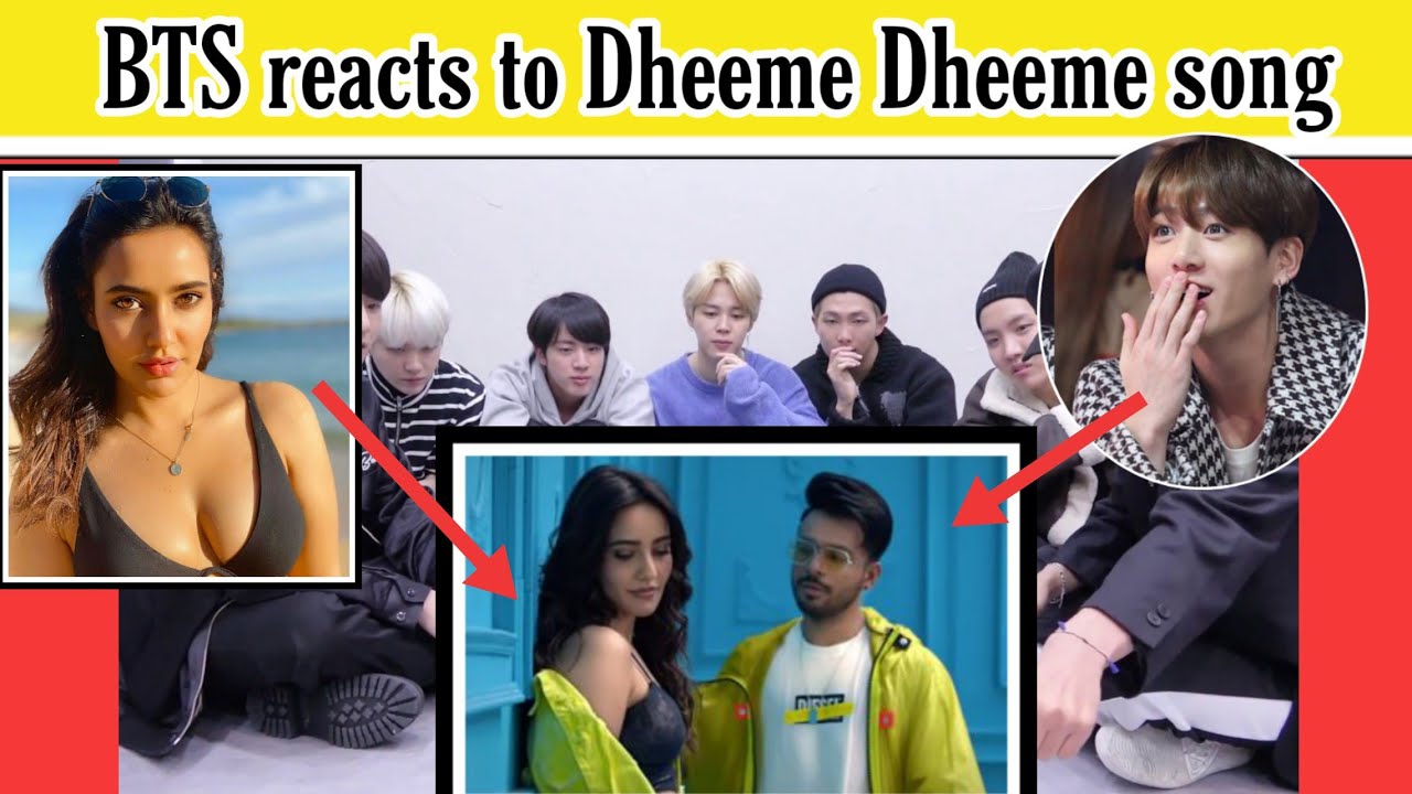 BTS reaction to bollywood songs|Dheeme Dheeme - Tony kakar,Neha Sharma|BTS reaction to Indian songs
