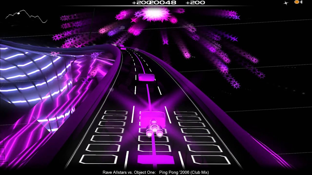 [Audiosurf] Rave Allstars Vs. Object One - Ping Pong '2006 (Club Mix)