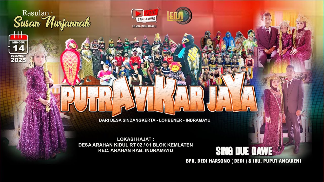 🔴 [LIVE] SIANG REOG PUTRA VIKAR JAYA || BPK. DEDI HARSONO & IBU PUPUT || MINGGU 14 DESEMBER 2025