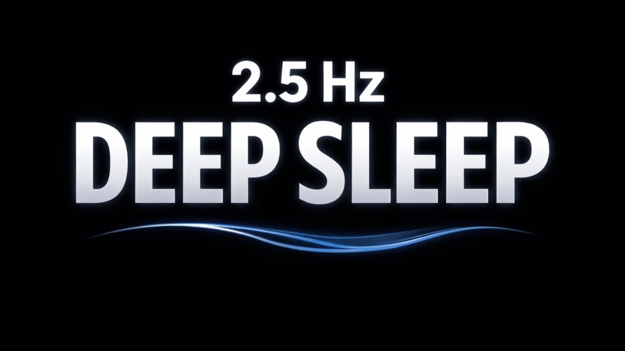 Fall Asleep Fast | 2.5 Hz Delta Sleep Waves 🌊 Black Screen