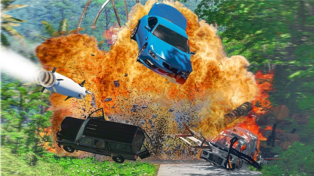 UNDER ATTACK │ Extreme BeamNG Drive Car Chase