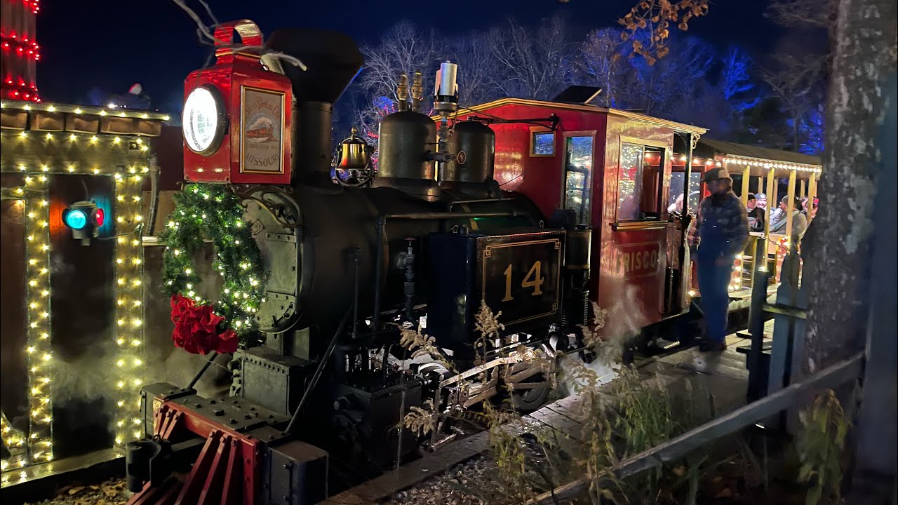 Day and night ride on the Frisco Sing Along Steam Train 