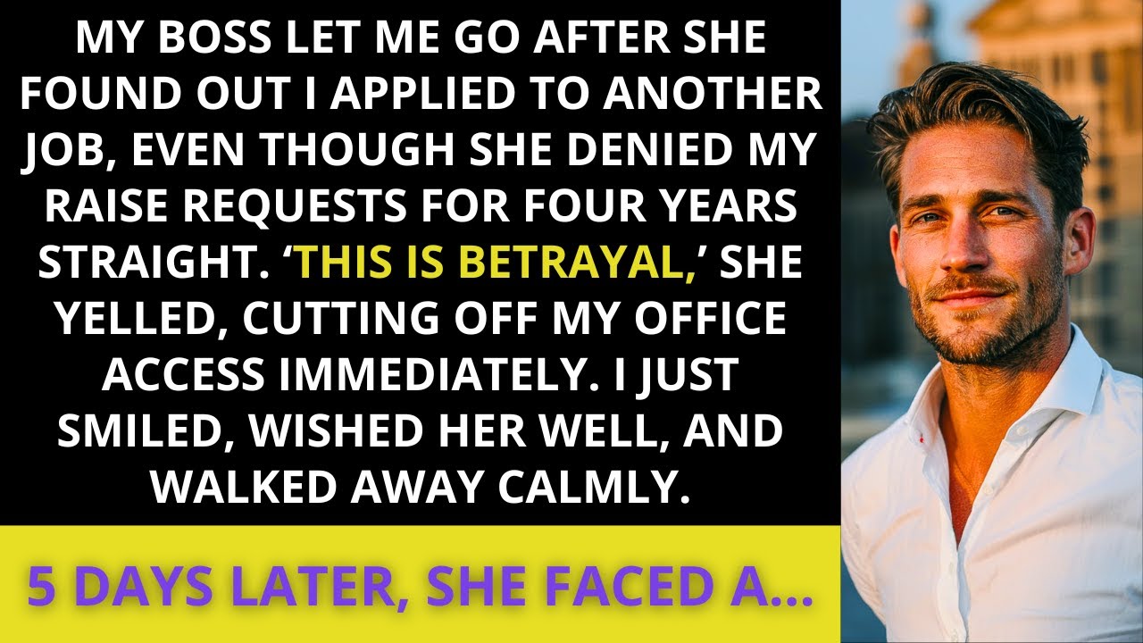 BOSS FIRED ME FOR JOB HUNTING AFTER 4 YEARS OF DENYING RAISES BUT SHE WAS NOT READY FOR WHAT CAME...