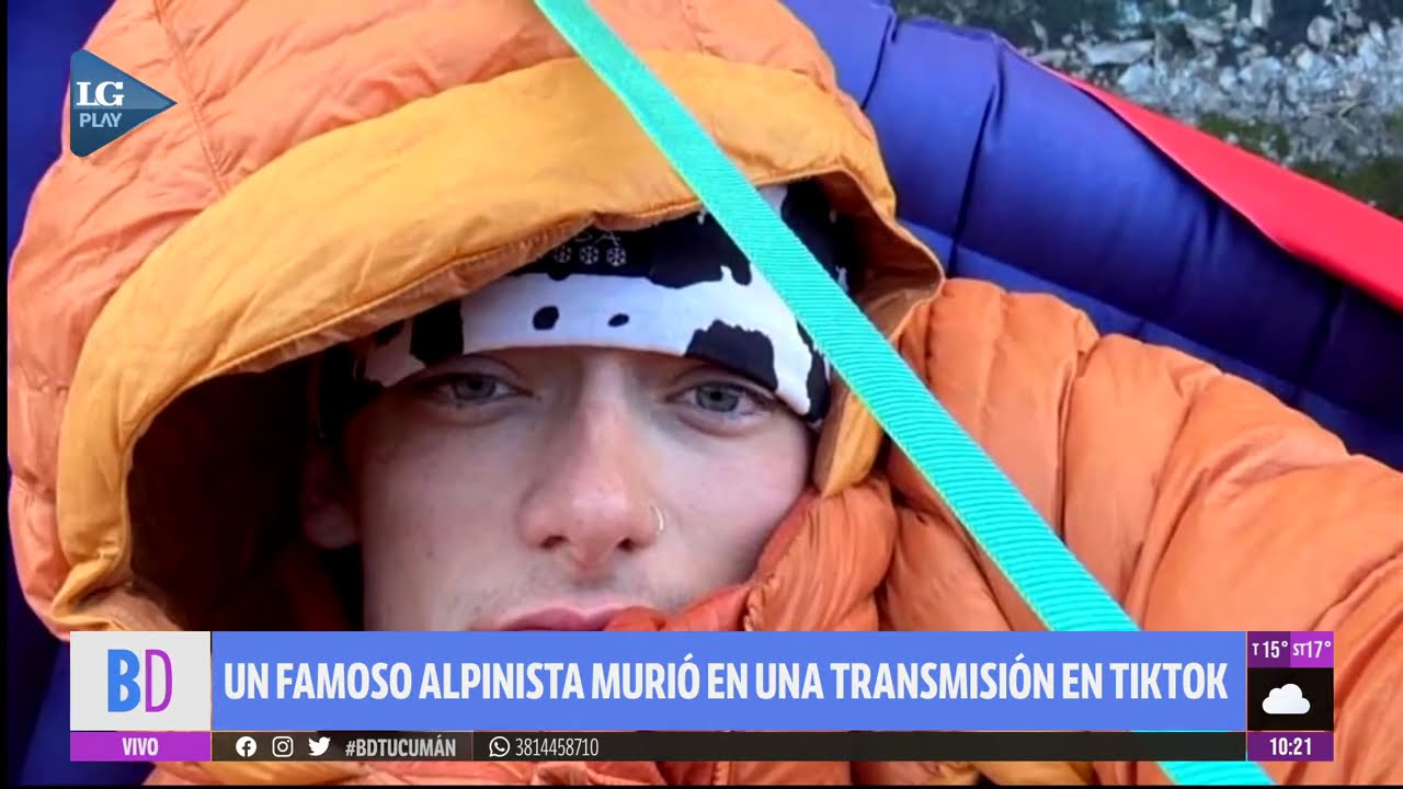 Un alpinista murió durante un vivo de TikTok: Balin Miller tenía 23 años