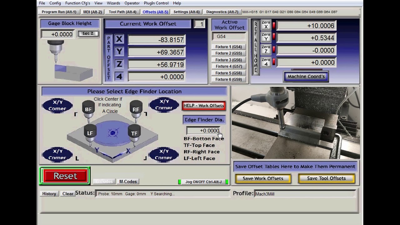 Mach3 - X&Y Corner/Edge Finder Full Setup | Including Scripts