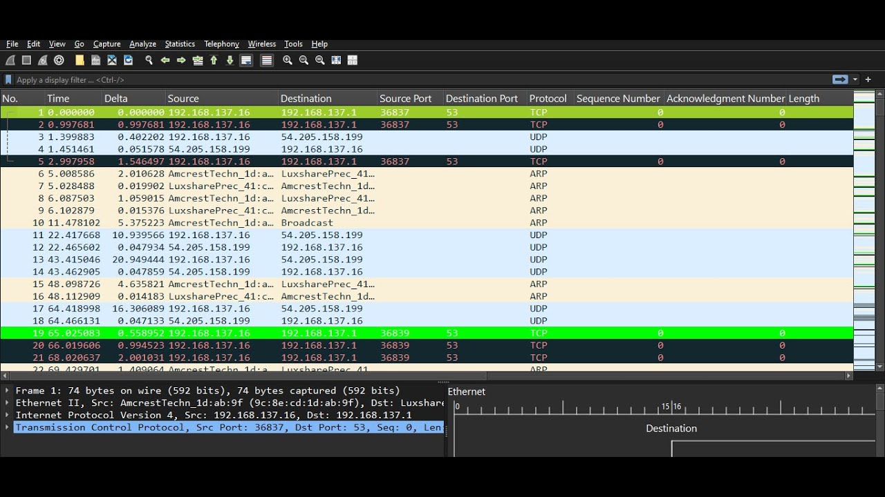 Capture and Monitor Device Network Traffic  with Windows and Wireshark 📶🖥️