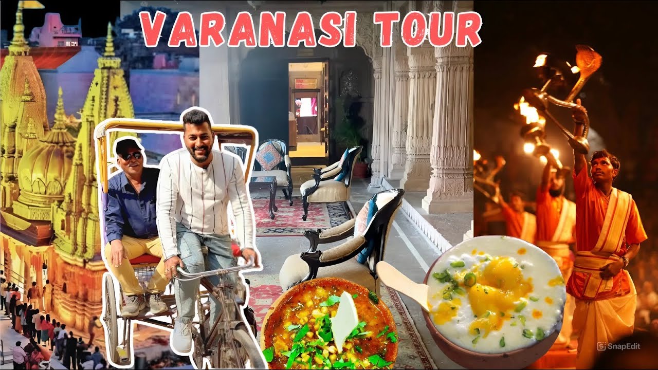 🙏 Kashi/Varanasi Tour Vlog – गंगा आरती, काशी विश्वनाथ, फ़ेमस चाट & BrijRama Palace Experience