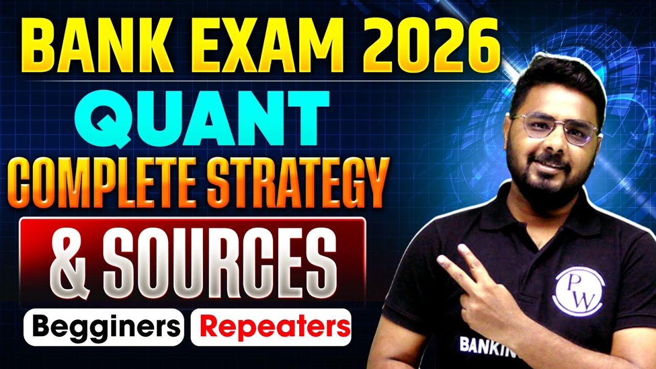 Bank Exam 2026 | Quant Strategy for Bank Exams | Bank Exam Strategy for Beginners & Repeaters