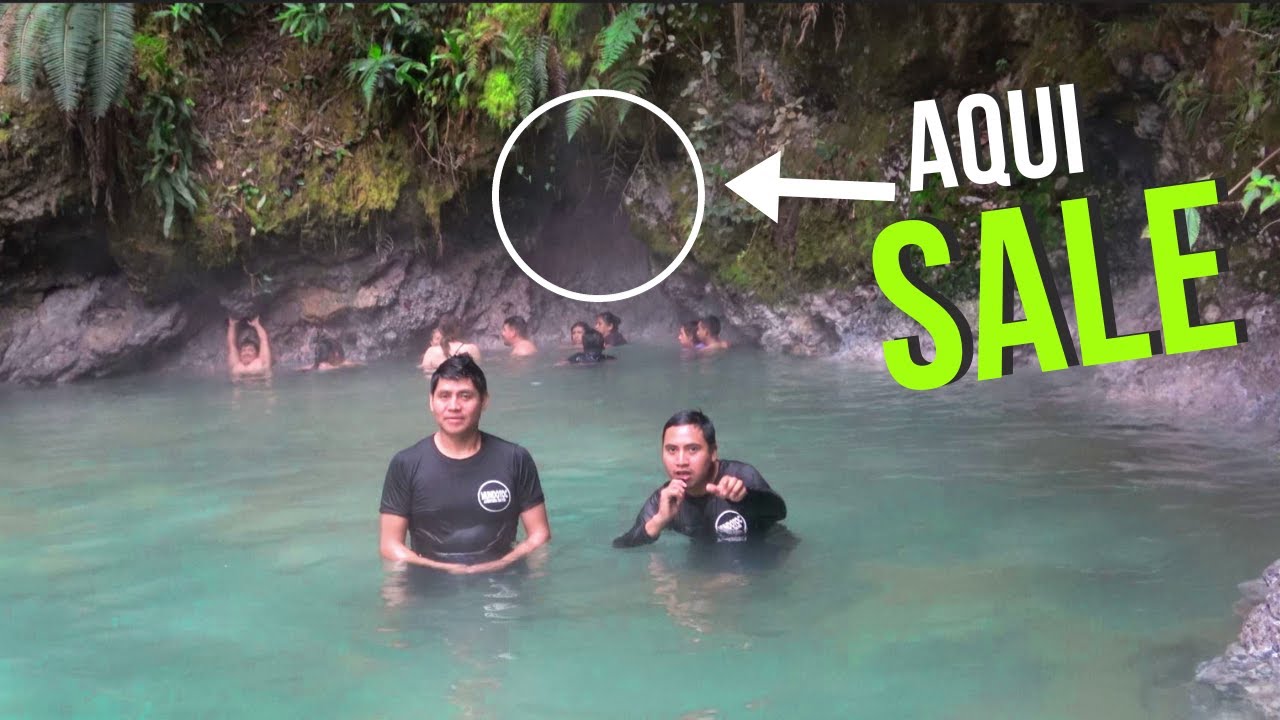 Agua hirviendo que SALE DE LAS PIEDRAS Y ES MEDICINAL - Fuentes Georginas - Guatemala.