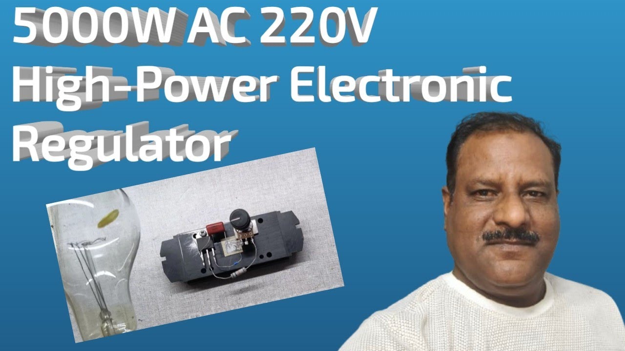   How To Make a 4000W 220V Ac Scr Voltage Regulator Dimmer Electric Motor Speed Controller