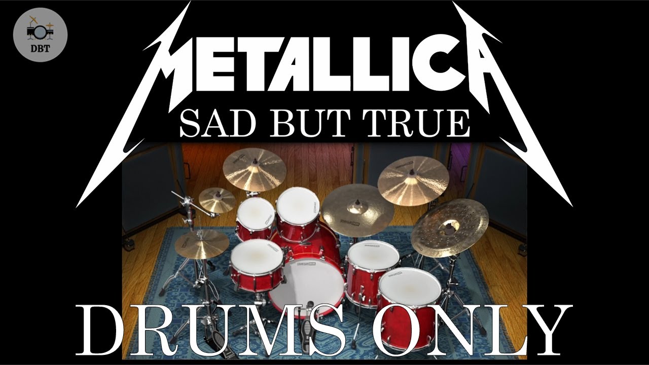 Metallica - Sad But True (Drum Backing Track) Drums Only (SSD 5.5 Black Kit)
