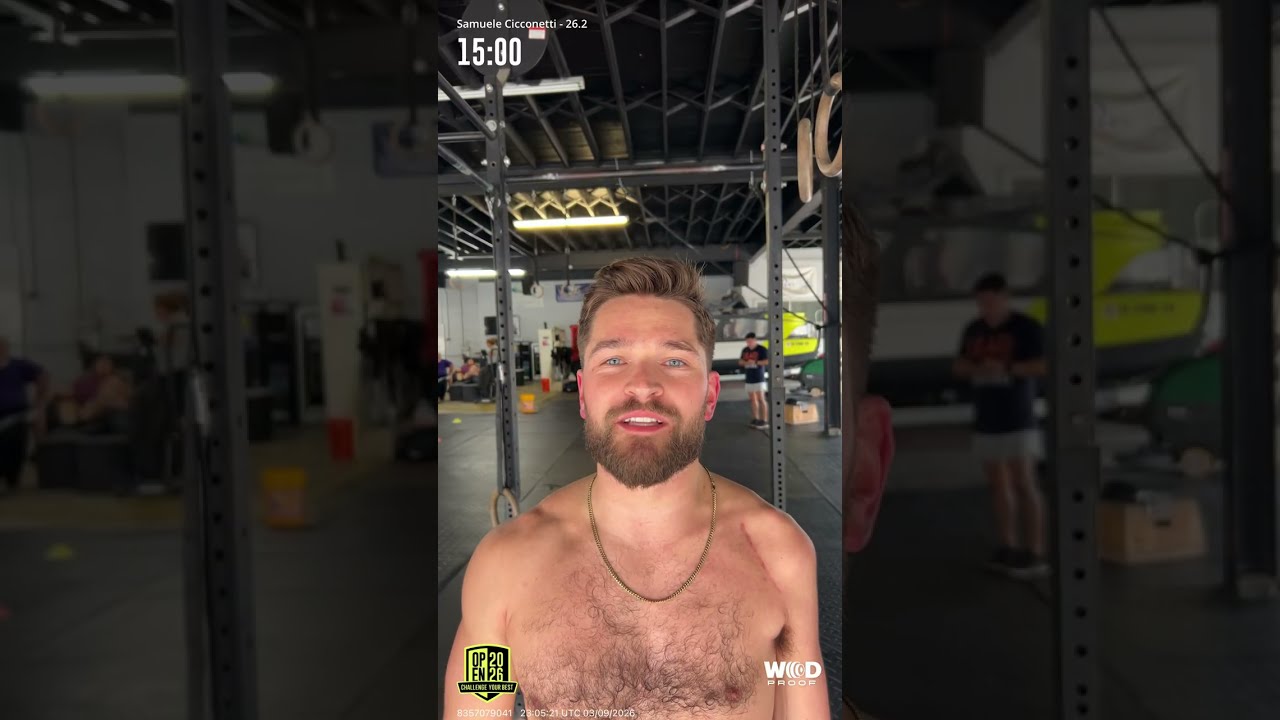 Sam Cicconetti - Adaptive CrossFit Open 26.2 UE 1 pt Division (Re-do)