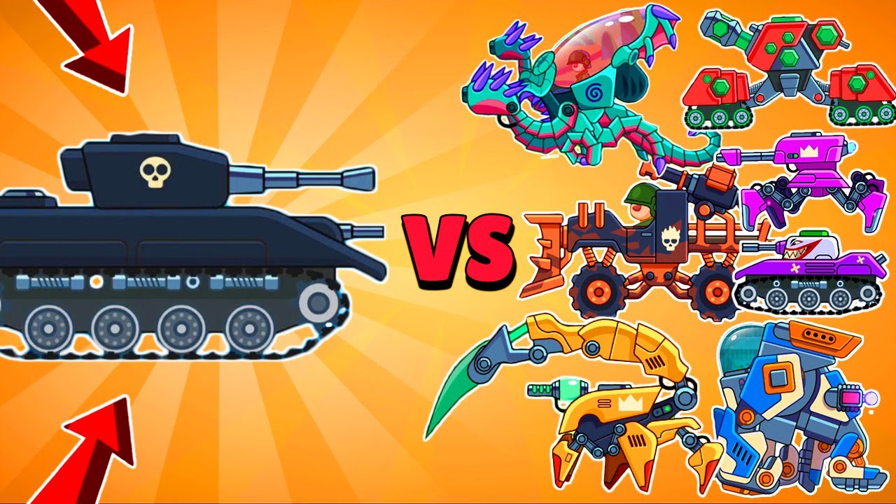 BOSS THUNDERCLAP vs ALL 17 TANKS  in Hills of Steel. Tank Cartoon