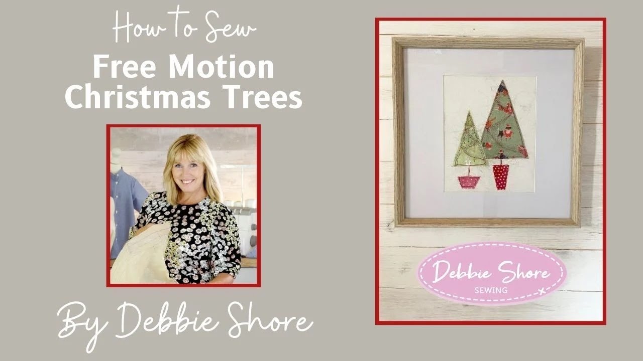 Free Motion Christmas Trees by Debbie Shore