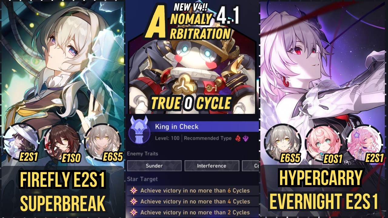 New V4 Update!! | Firefly E2S1 SuperBreak x Hypercarry Evernight E2S1 | Anomaly Arbitration 4.1