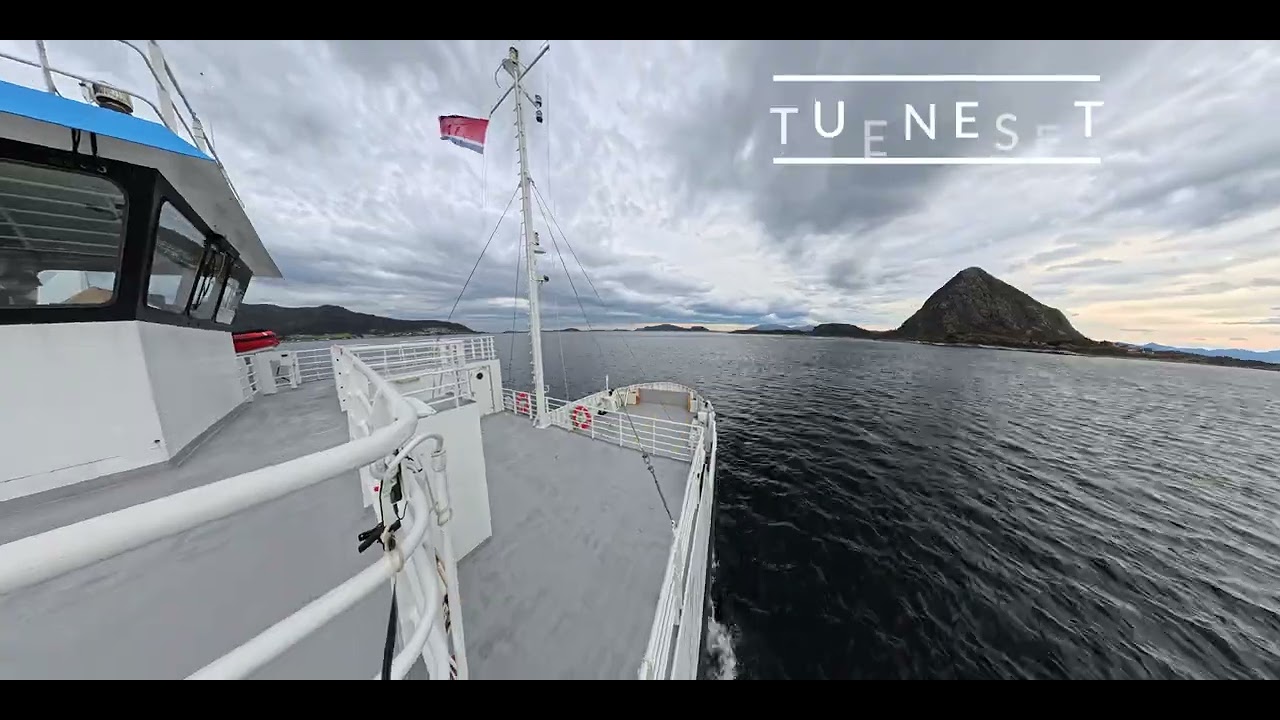 |Таймлапс| M/F Kvernes, Trandal - Standal - Store Kalvøy - Valderøya