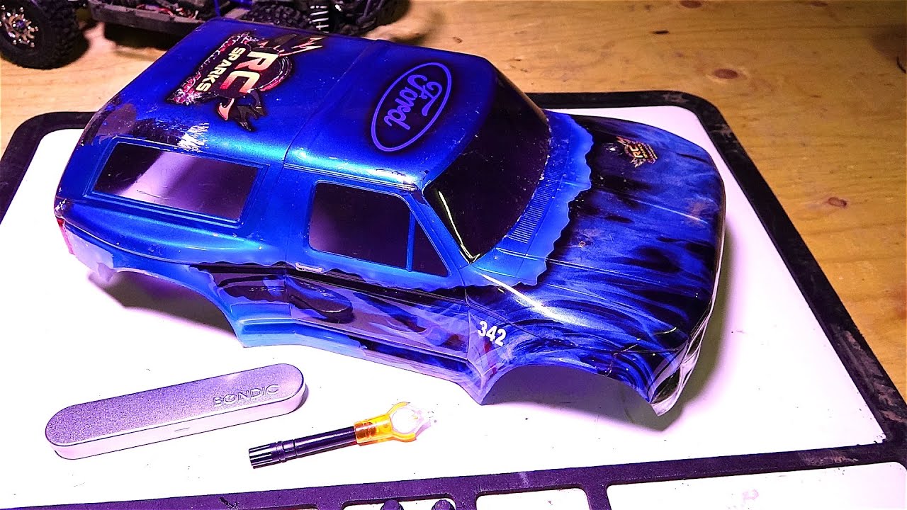 RC ADVENTURES - Repairing a Lexan body w/ Bondic Liquid Plastic Welder