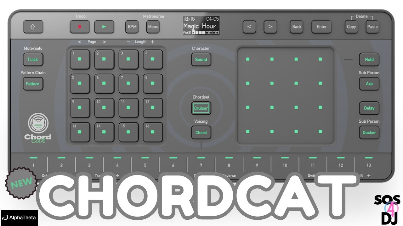 AlphaTheta Chordcat Groovebox Portatile