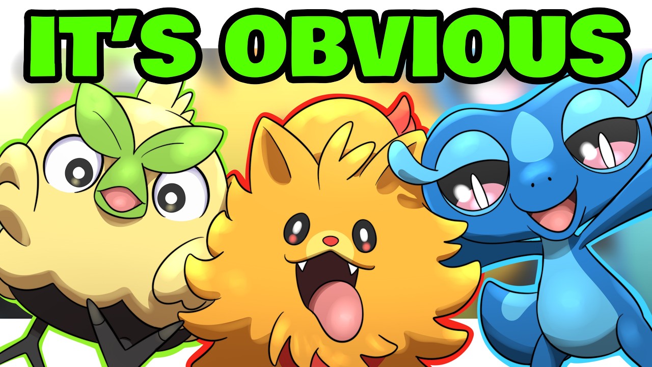 Какие типы будут у стартовых покемонов в Pokemon Winds & Waves?