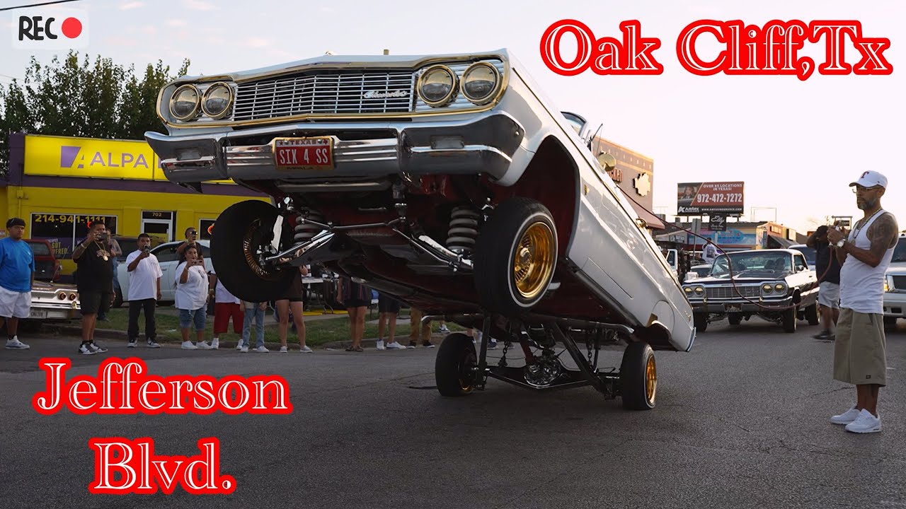 (Sunday Funday)Oak Cliff,Tx 2025 #lowrider #liftedtrucks #slab #bigrims 